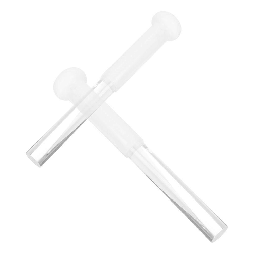 Acrylic Singing Bowl Mallet 2Pcs For Yoga And Mindfulness Sessions Transparent Enhanced Friction Produces Resonant Sound