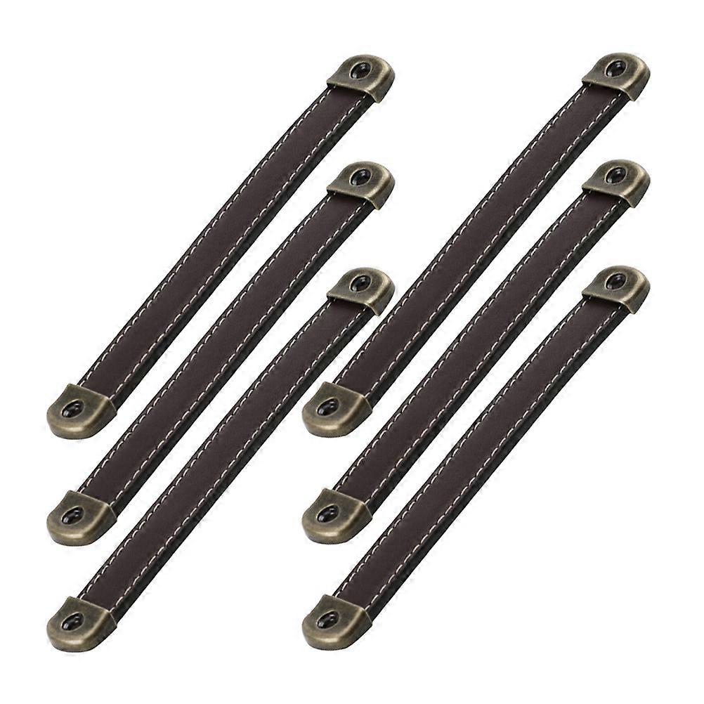 Drawer Pulls Zinc Alloy Handles for Door Use 12Pcs Black Synthetic Material