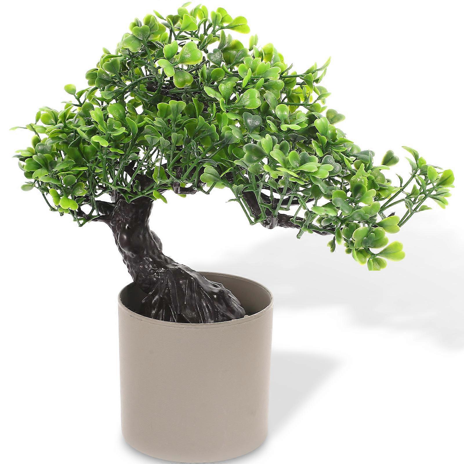 Artificial Greenery Tree Simulated Welcome Pine Indoor Decoration Non-fading No Watering Required 24x8cm Plastic 1 Pair