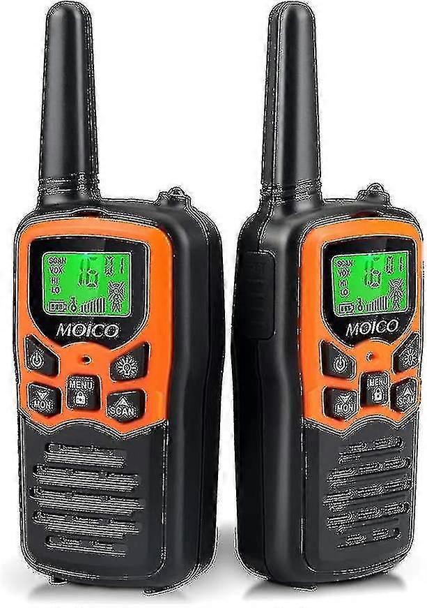 Long Range Walkie Talkies for Adults with 22 FRS Channels, LED Flashlight and Vox Lcd Display