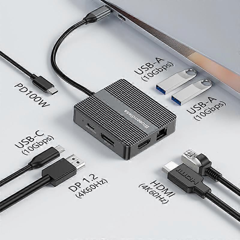 7 In 1 High-Speed Transfer Docking Station  Blueendless HP706