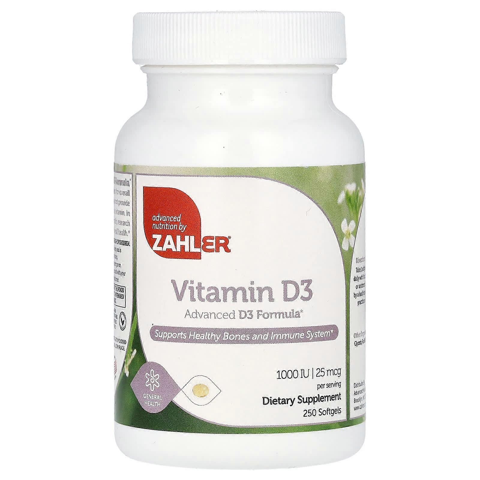 Vitamin D3, 25 mcg (1,000 IU), 250 Softgels