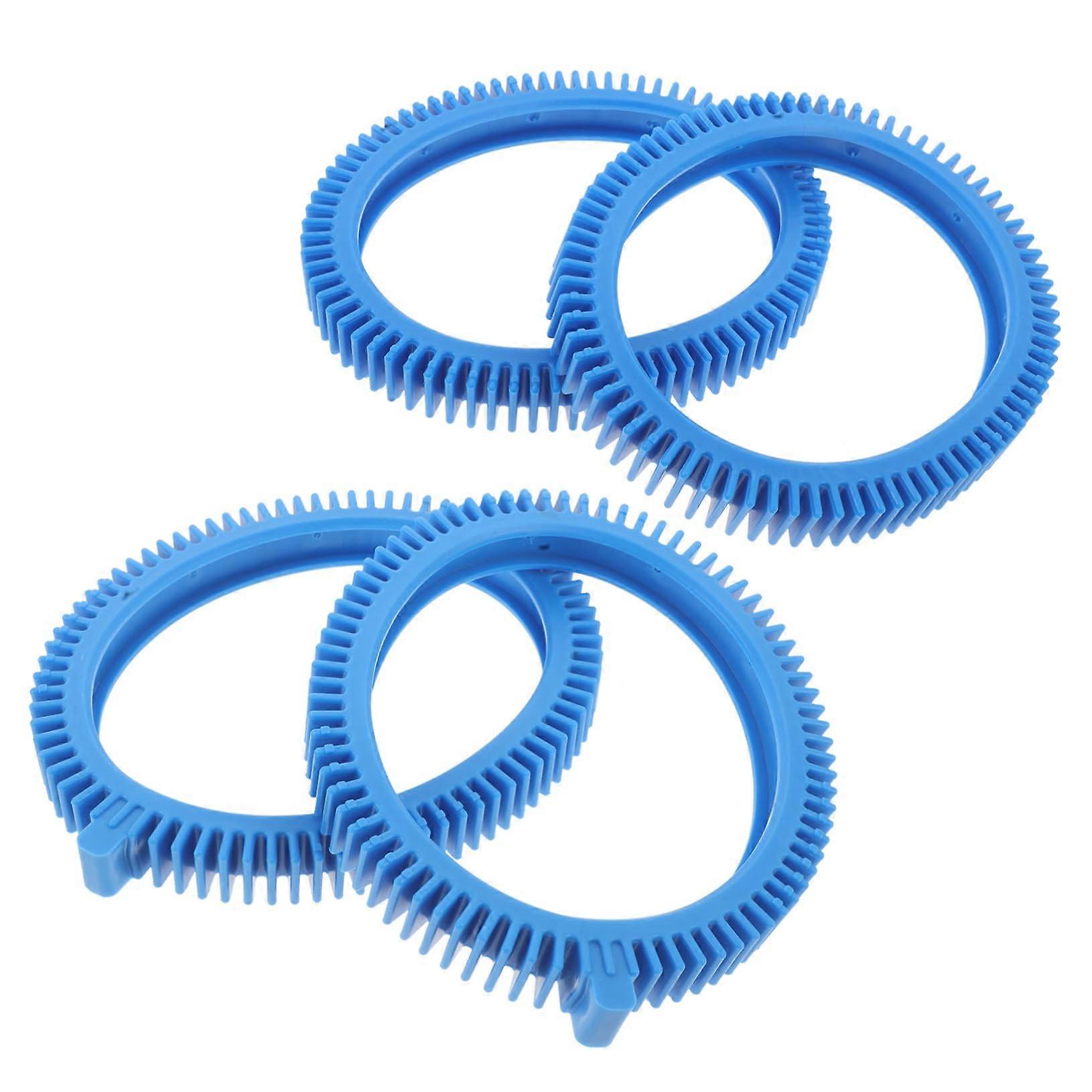 Pool Cleaner Replacement Tires 4 Pack With Flexible PVC Front And Back Wheels For Quick Installation Kit