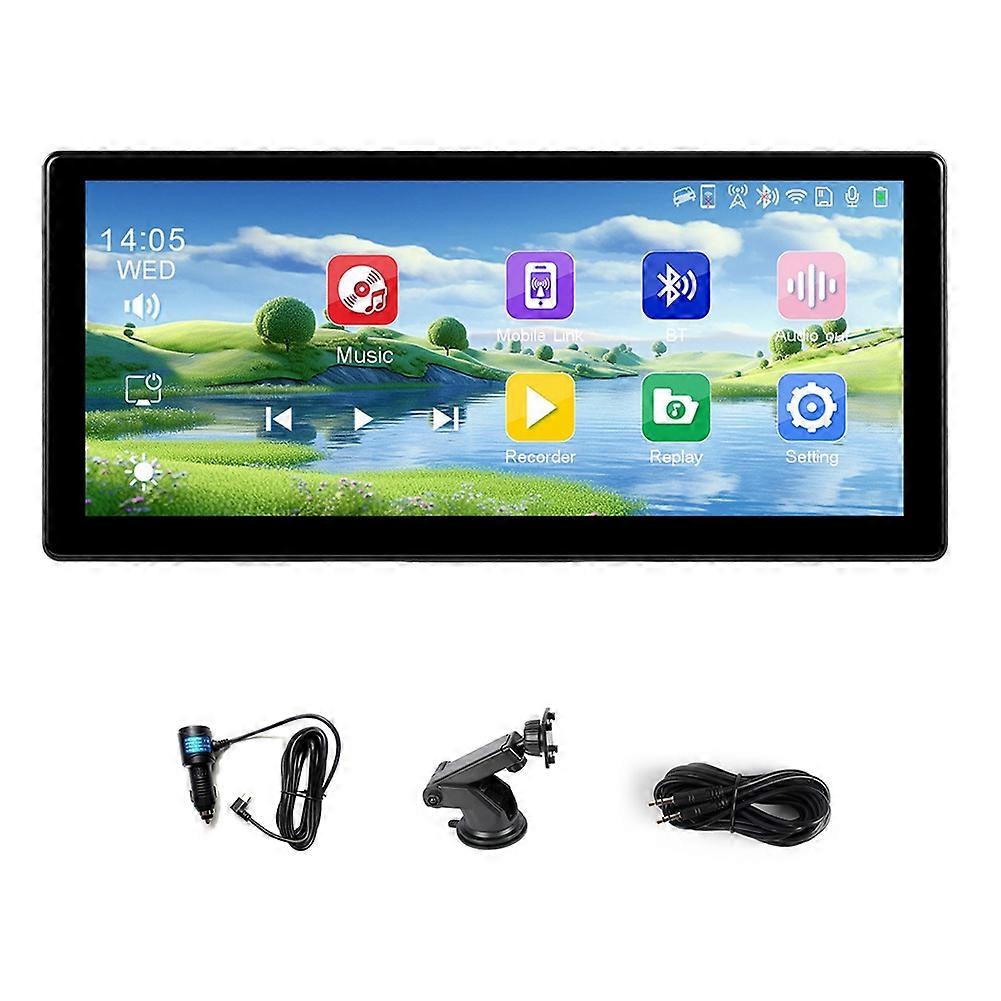 Caméra de tableau de bord réglable 4K 8,9 pouces sans fil CarPlay Android