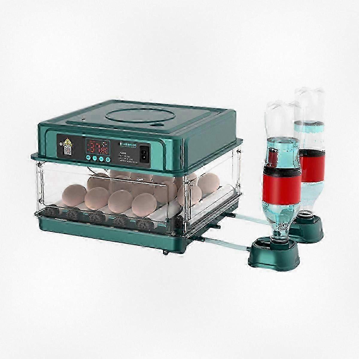 Smart Egg Hatching Device with Auto Turner, Candler, and Temp Control for 15 Eggs - AU Plug