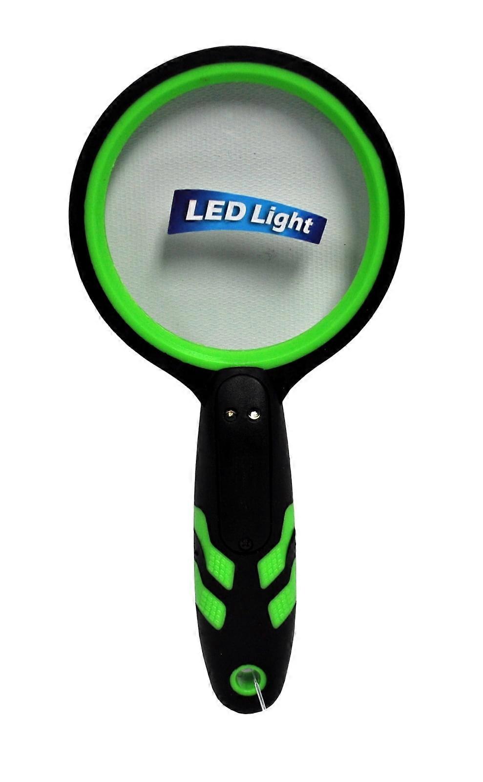 Lighted Led Magnifying Glass Green