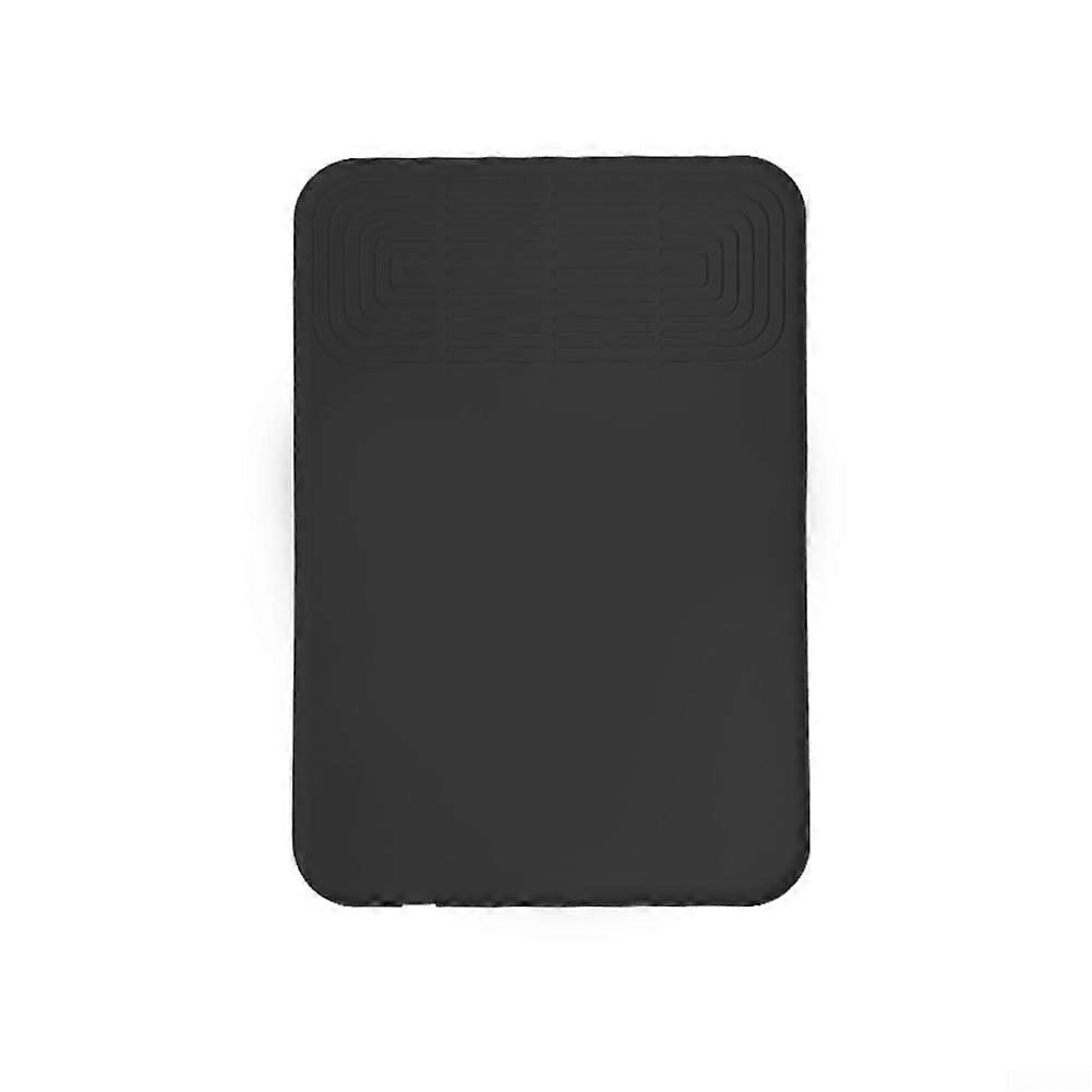 Hygienic Solution Silicone Coffee Maker Mat With Drainage Features For Easy Cleanup After Use Black