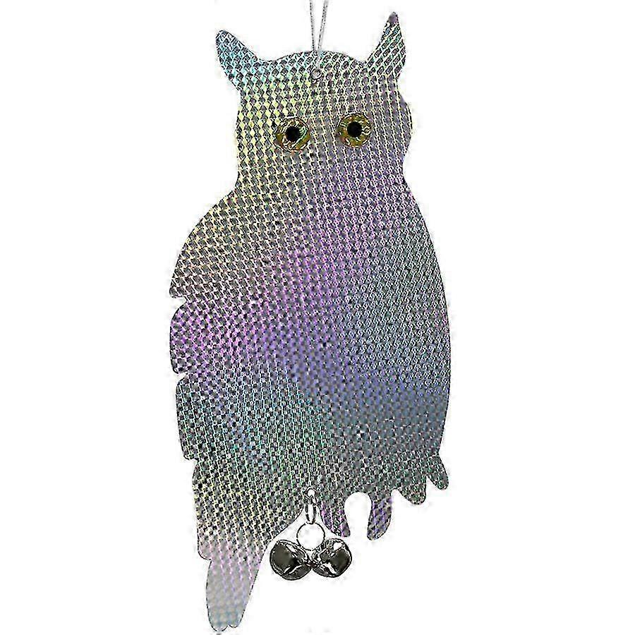 Owl Shape Reflective Garden Bird Repellent Decoy Scarer - Effective Control Device for Birds and Wildlife