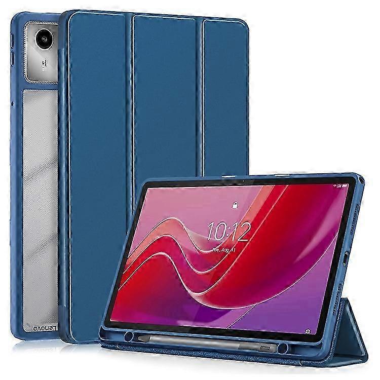 Compatible For Lenovo Tab M11 (Xiaoxin Pad 11 2024) 330 Case Skin-Touch Tri-fold Stand Tablet Smart Cover
