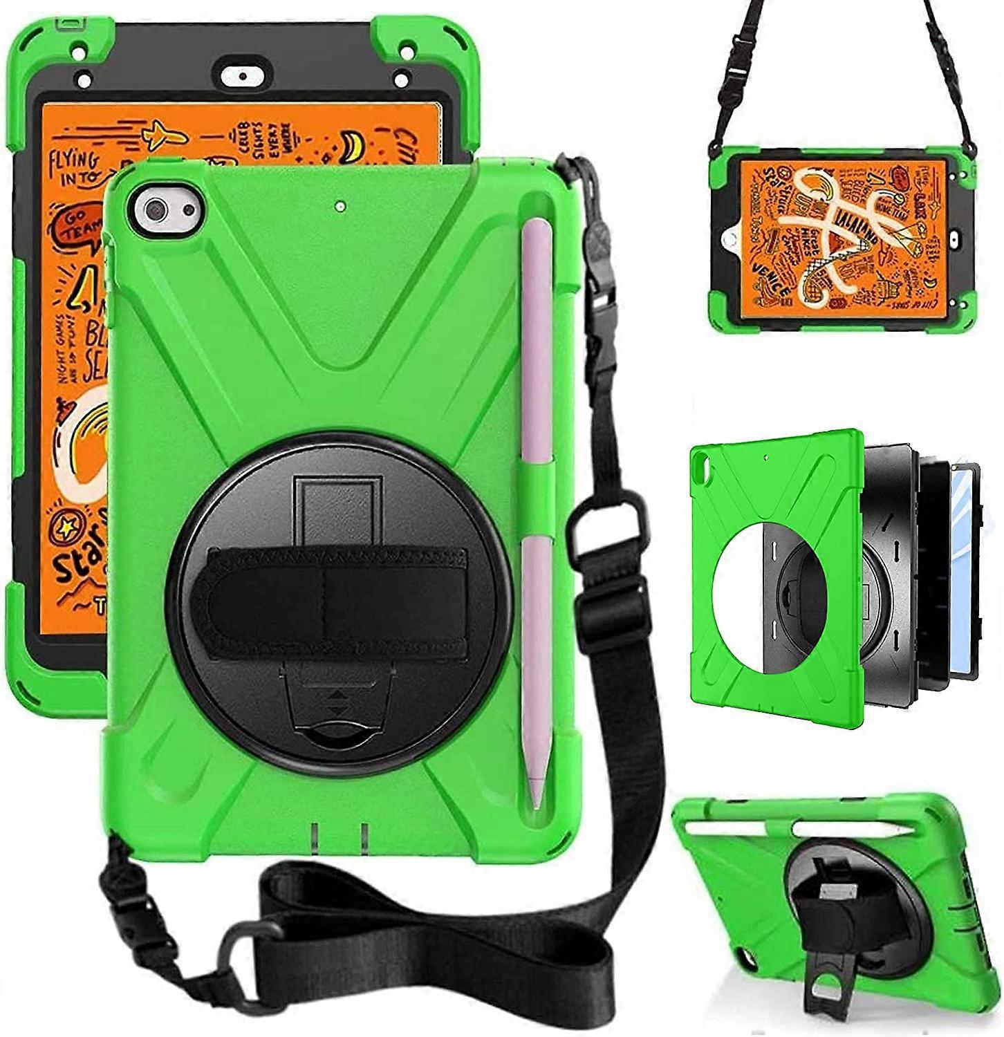 Compatible with iPad Mini 5 Case 2019 compatible with iPad Mini 4 Case 2015 Heavy Duty Shockproof ged Case with Pencil Holder