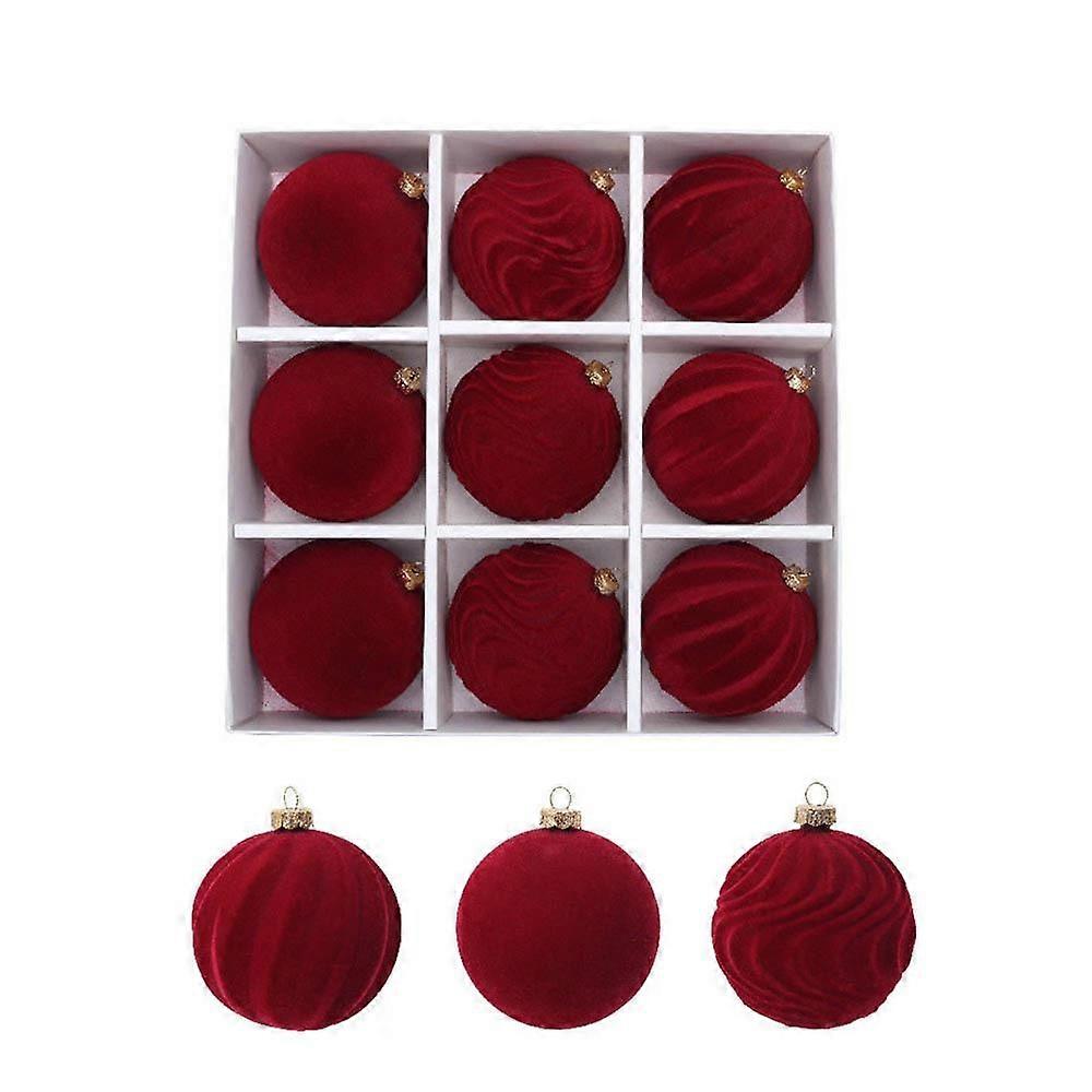9/12/30 Pcs/set Hollow-out Xmas Tree Hanging Pendant 6/8cm Xmas Ornament Ball  Xmas Tree