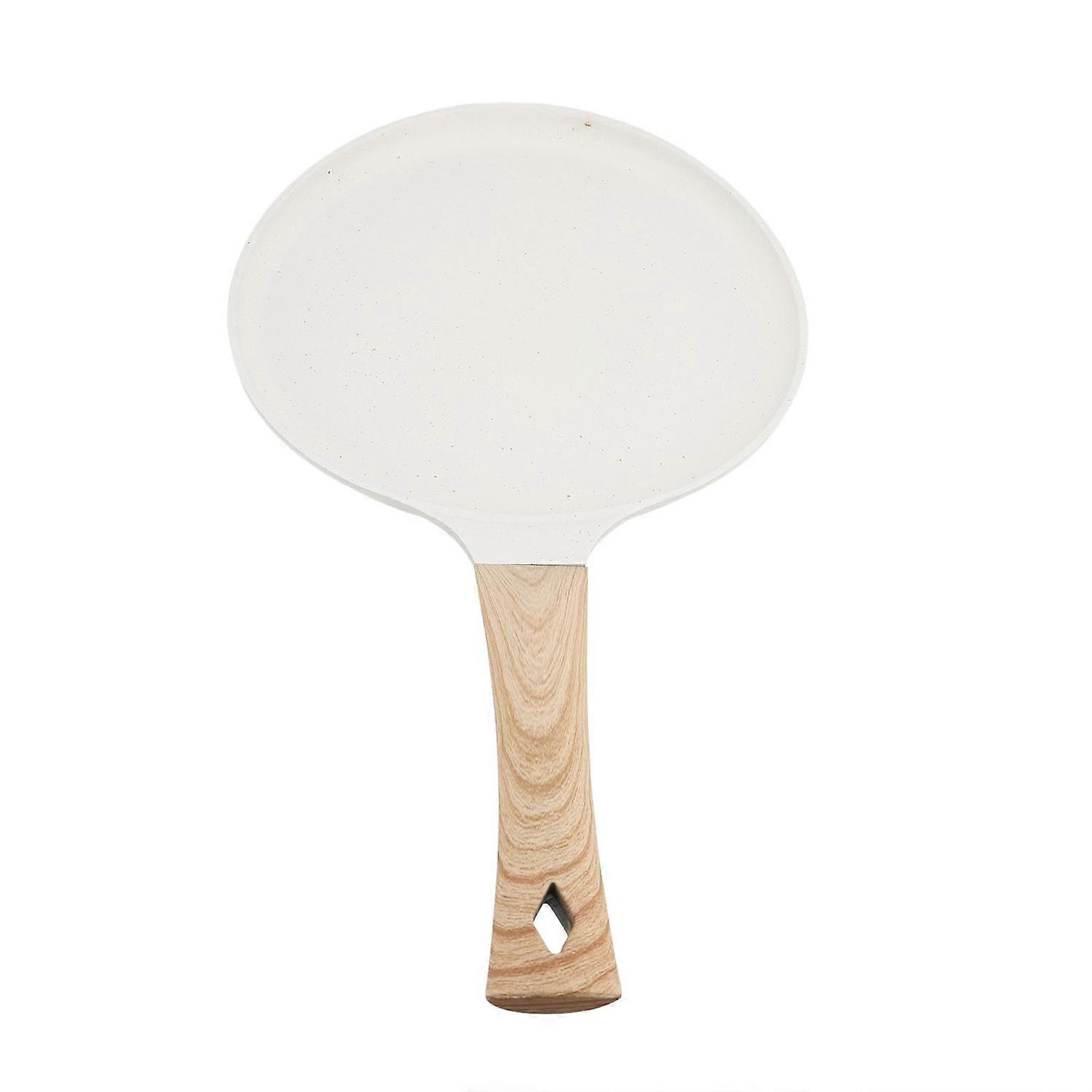 مقلاة فطائر غير لاصقة متعددة الوظائف مدمجة في الموقد لقلي الكريب في المطبخ، لون بيج 28 سم