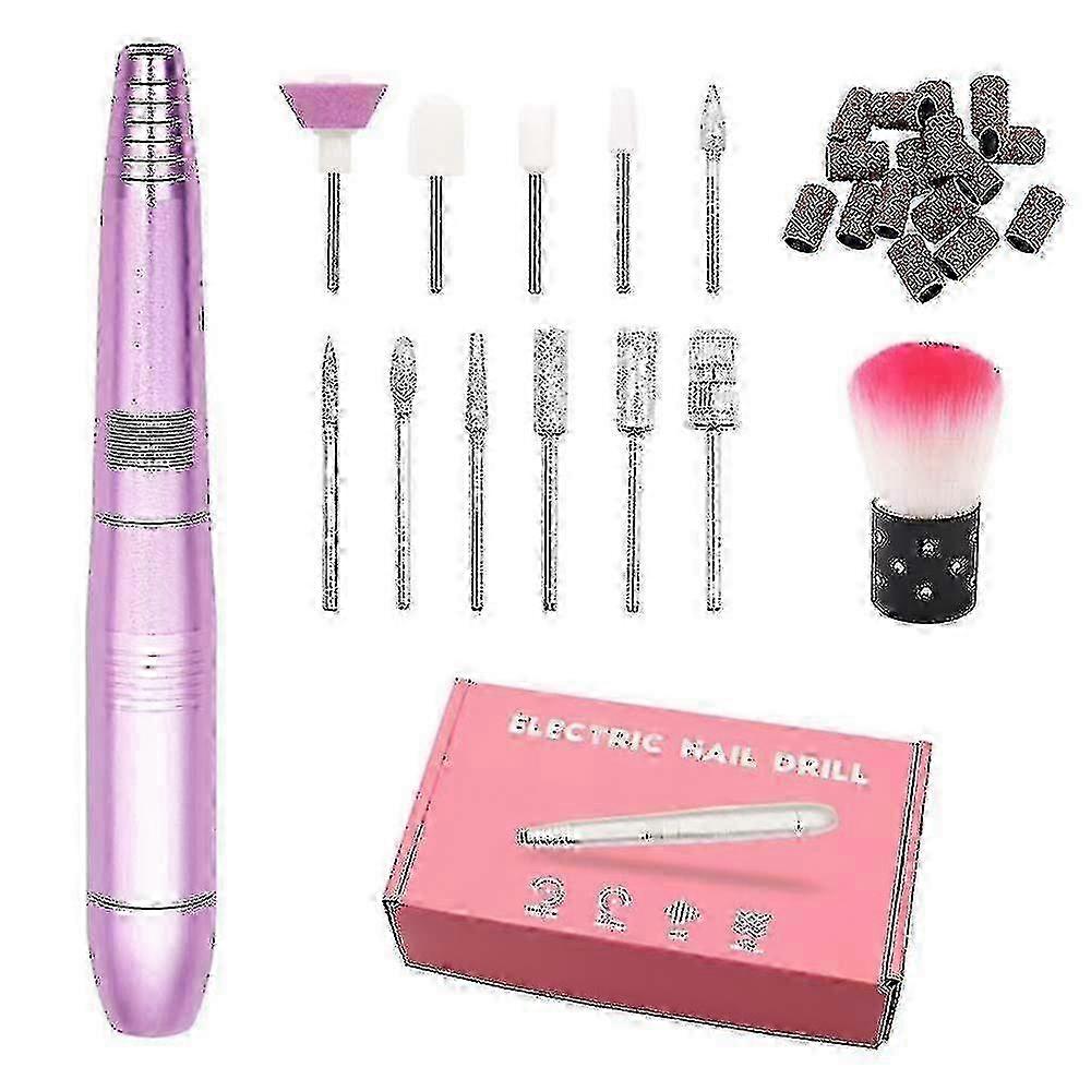 Electric Nail File Drill Portable Manicure Pedicure Machine Set