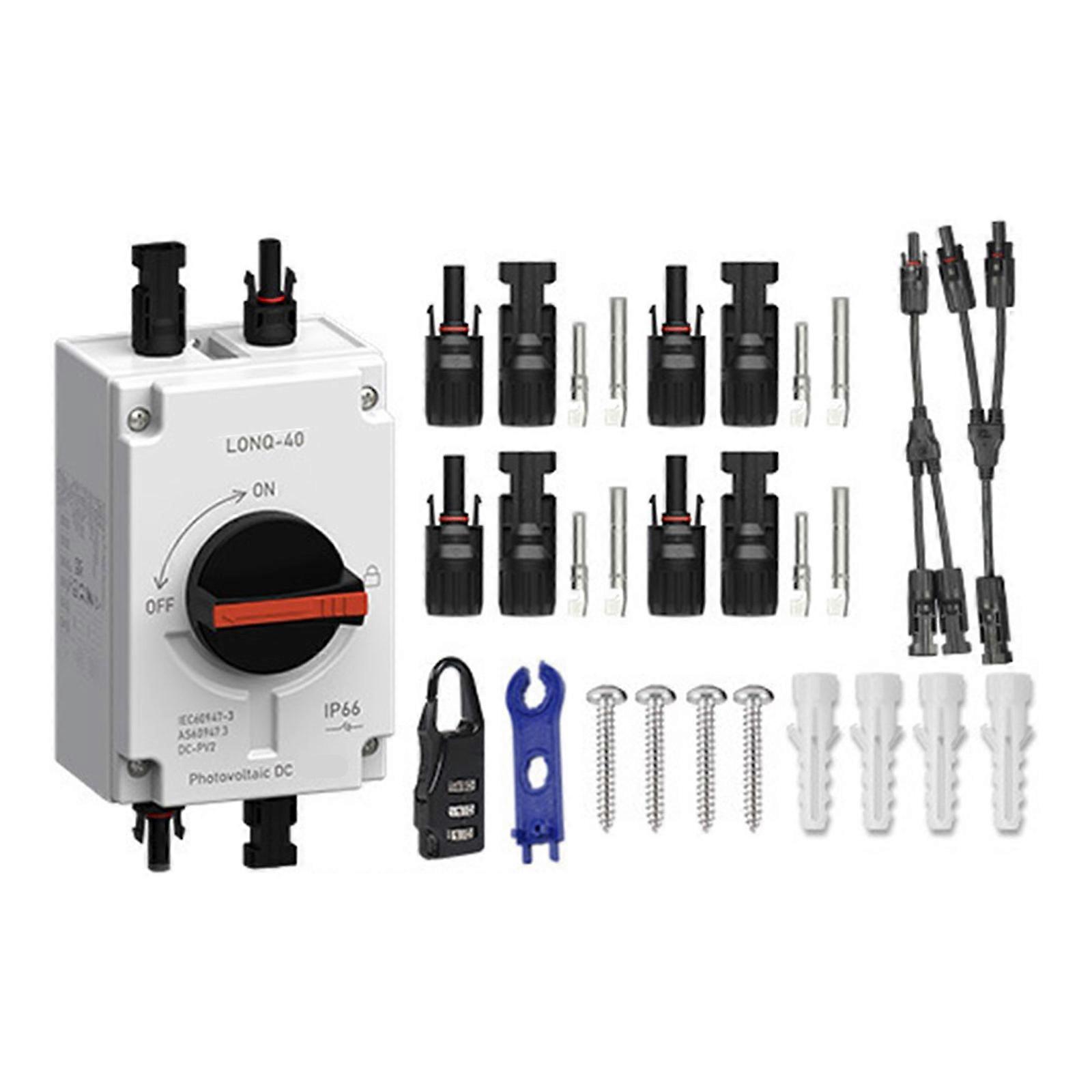 IP66 Solar Disconnector Change 32A 1200V DIRECT CURRENT Dense Plan For Inverters Controllers Outdoor Solar Projects Multicolor