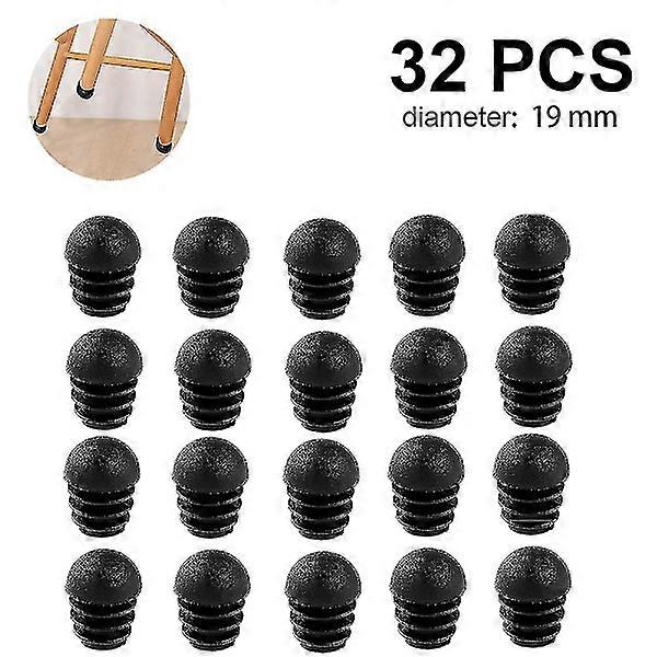 32 pcs round pipe plugs, end cap, pipe, Lamr plugs with Sphal, pipe cap off, round pipe plugs, pipe plugs compatible with YC