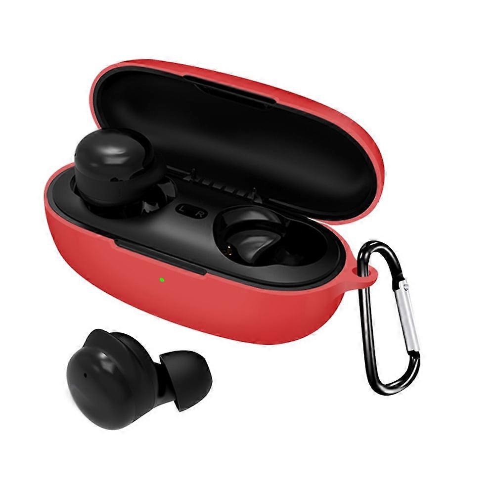jixopn Bluetooth-Compatible Earbuds Case for T17 Protector Cover Skin (Red)