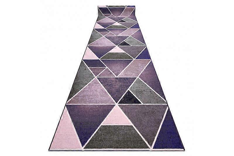 Runner anti-slip TRIANGLES gum violet 133 cm