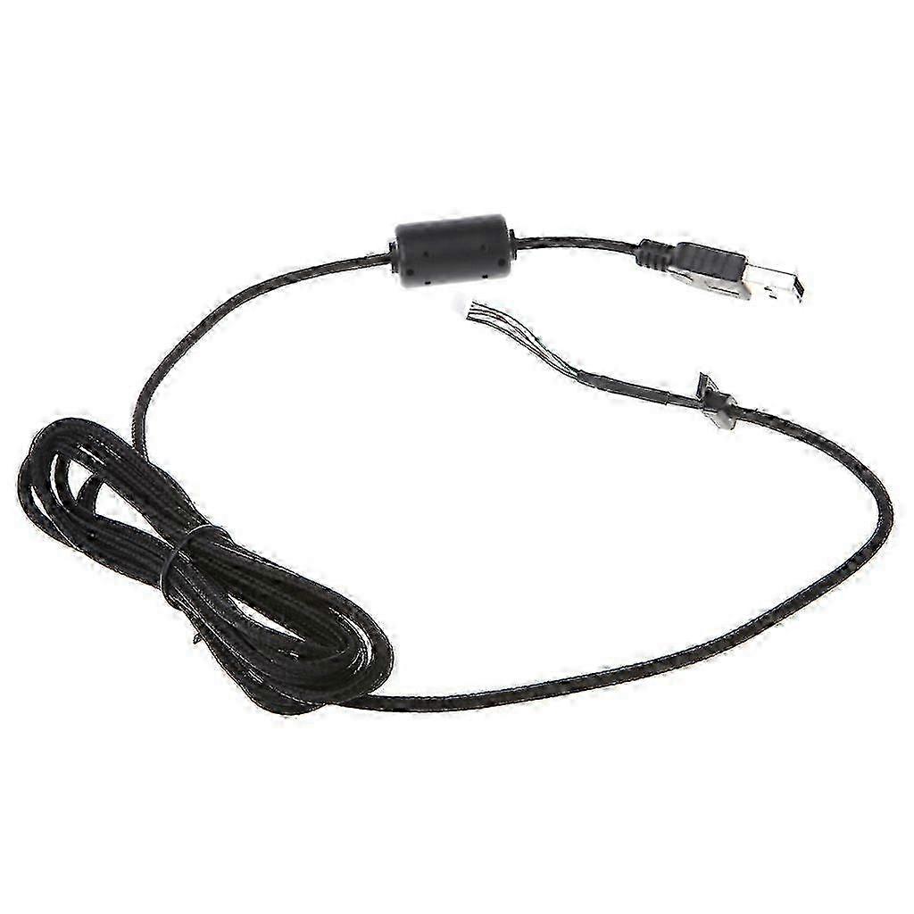Mouse USB Cable for G9 G9X Mechanical Computer Mouse Replacement Accessory Durable Wear Resistant Nylon Line Black