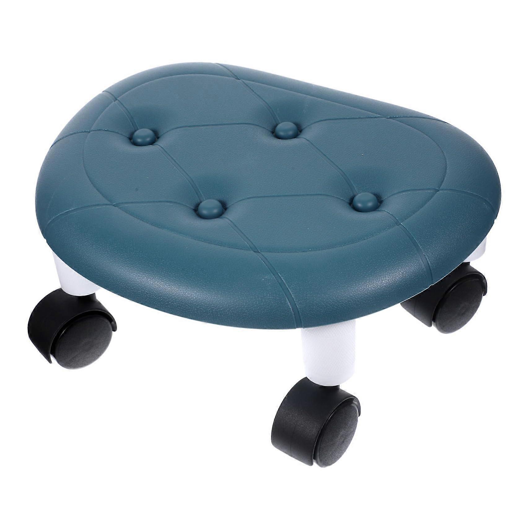 Rolling Stool with Swivel Casters for Easy Movement, Compact Low Seat for Indoor Outdoor Use