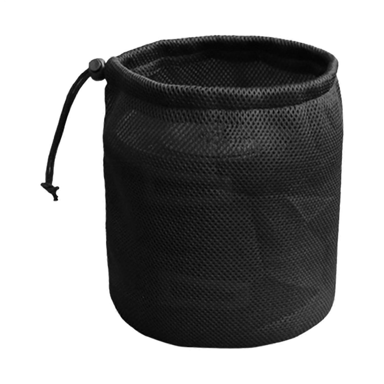 Clothes Peg Bag with Mesh Fabric and Drawstring, Elastic Opening for Outdoor Drying, Home Laundry, Trips, 29x35cm