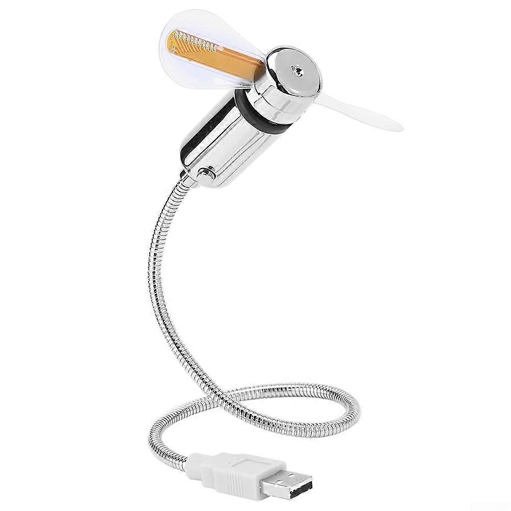 Digital Clock Desk Fan With Temperature Display, Flexible Gooseneck, Quiet Operation, Office Desktop Circulator