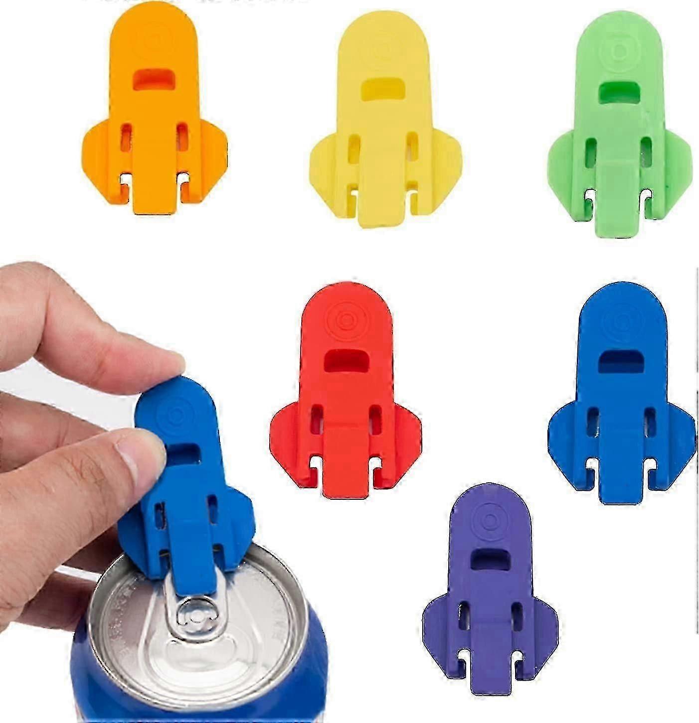 Can Opener Mixed Colours Manual Easy Opener For Coke Beer Soda Beverage Safety Ring Pull Can Openers(6 Pcs, Multicolor)