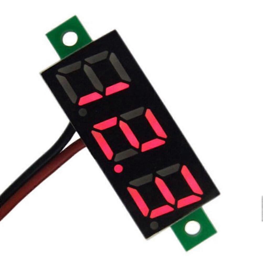 DC 2.5-30V 0.28" Red LED Digital Voltmeter Voltage Volt Meter Panel Red Bright LED Display Two Wires Volt