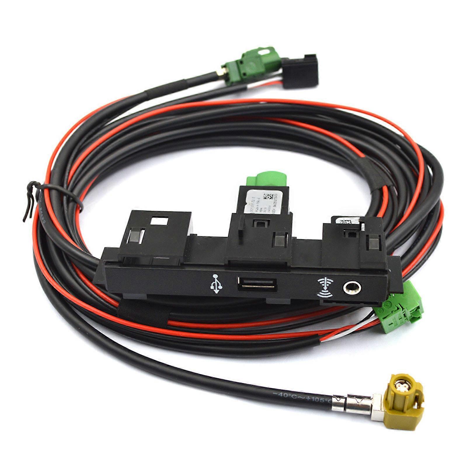 Vehicle Specific USB Chargers Socket Replacement Part 5TA863324B 5Q0035724 For Select Model Black ABS Multicolor