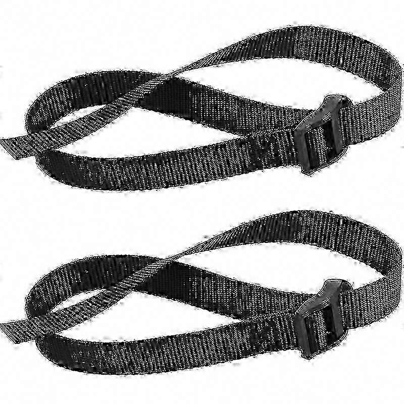 2-Pack Adjustable Rowing Machine Foot Straps - Replacement Fitness Straps for Rowers
