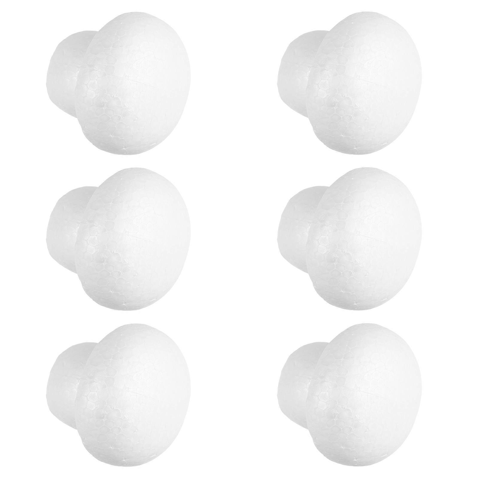 Craft Foam Mushroom Ornaments for Decor with 6Pcs White Foam Mushroom Set