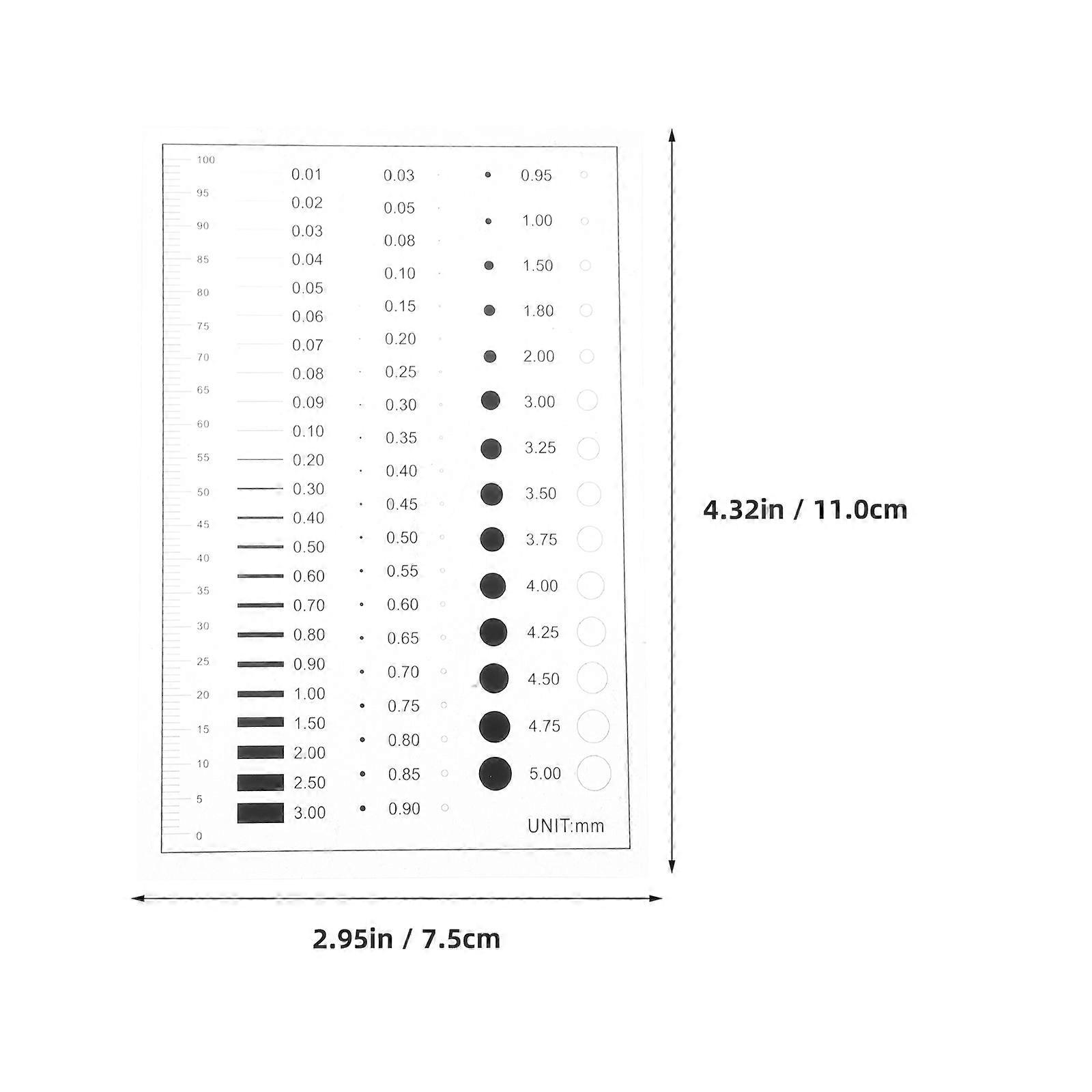 Detection Flaw Detection Film Ruler for Defect Measuring Tool