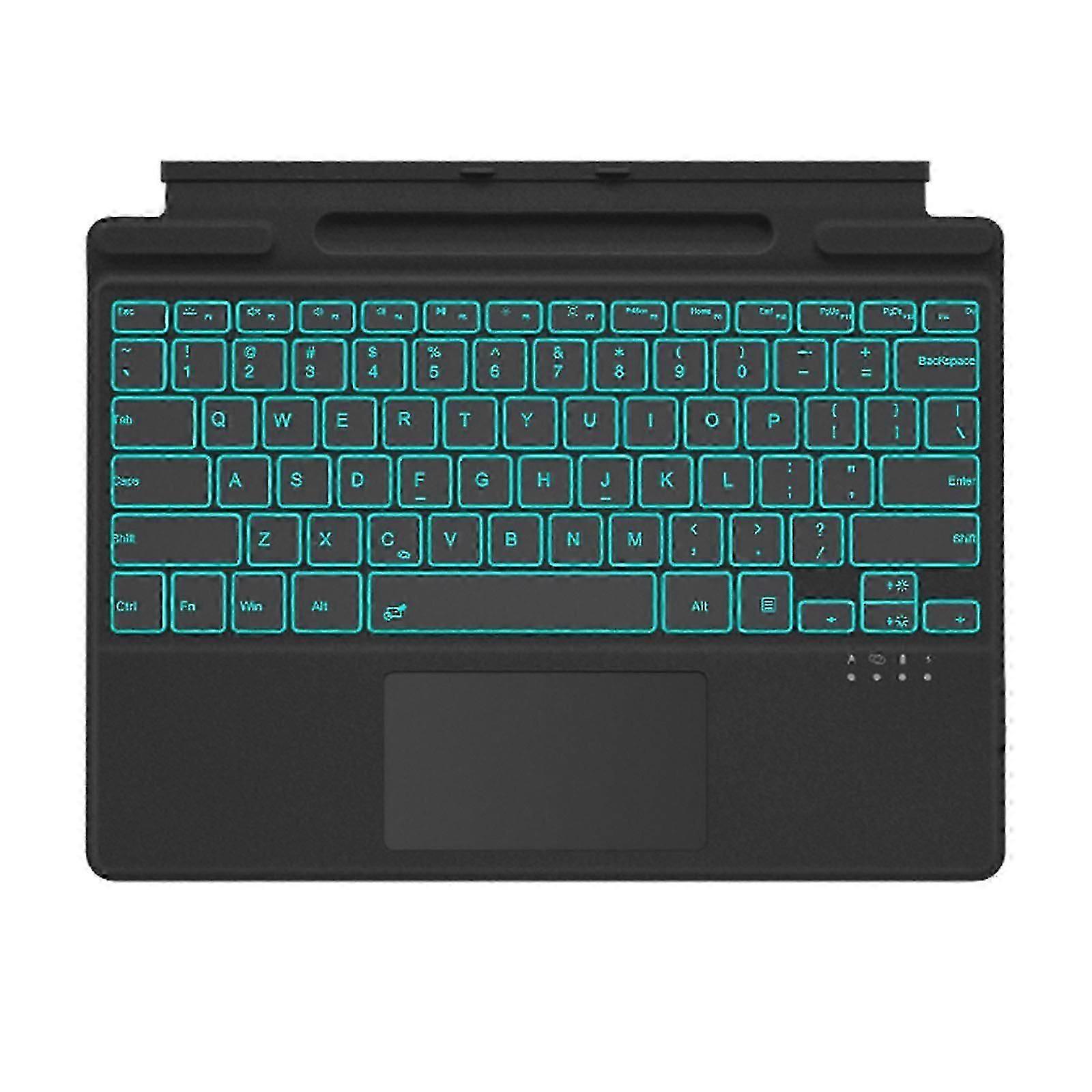 for Surface Pro Tablets Keyboards Wirelessly Touchpad Bluetoothcompatible with Backlights for Surface Pro 8/9 Tablets  Red