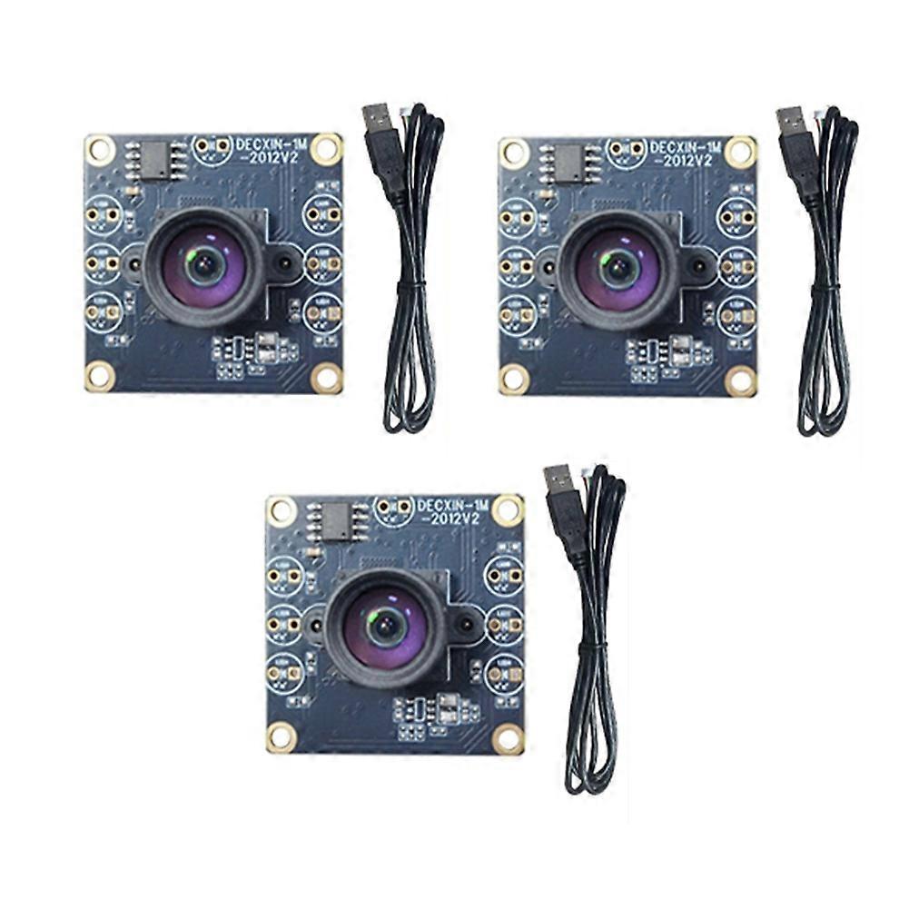100 Degree Camera Module 1MP OV9732 1280x720 USB Free Driver Manual Focus with 1 Meter USB Cable for WinXP/7/8 3Pcs