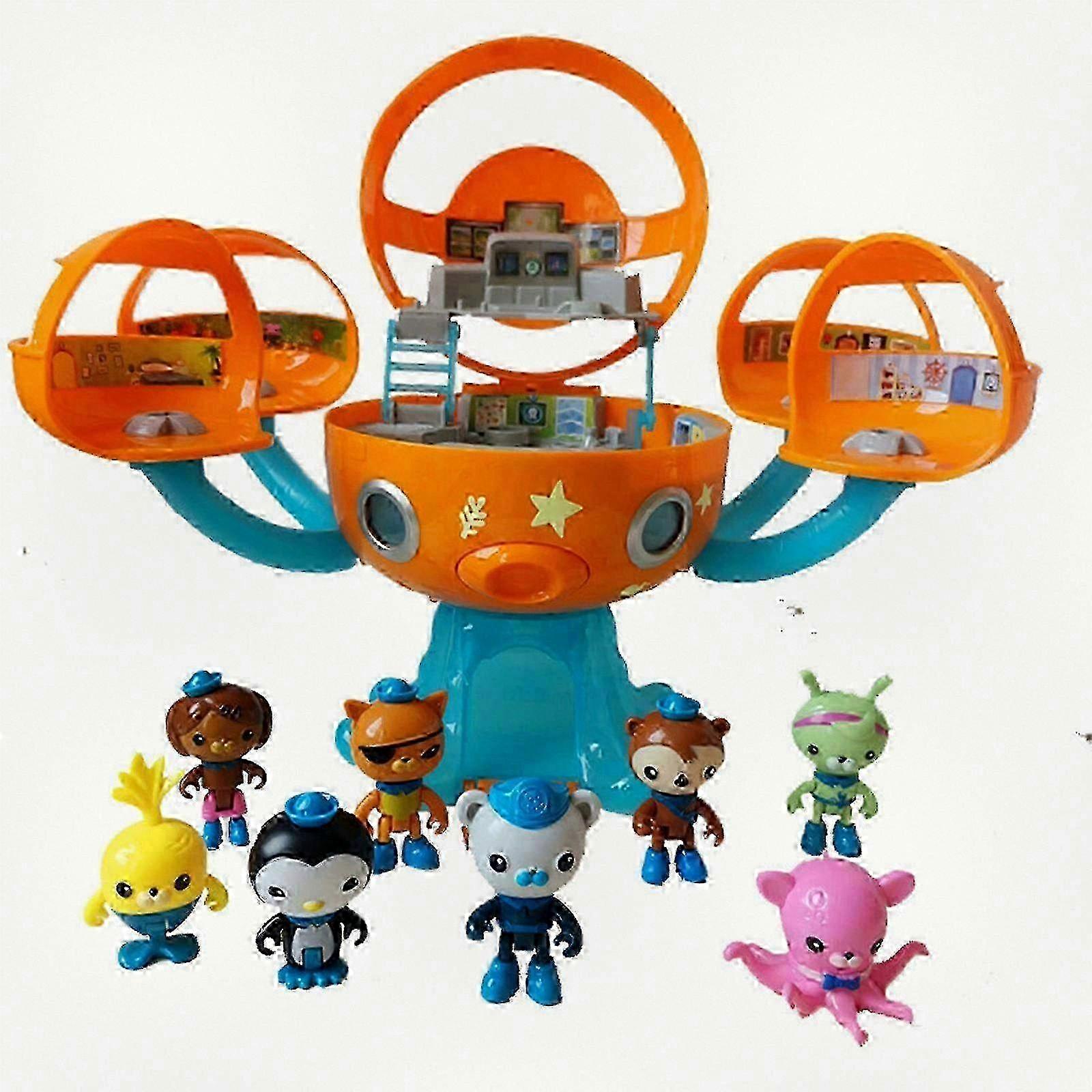 Octonauts Octopod Castle Playset, Adventure Set with 8 Action Figures Including Barnacles, Peso, Kwazii, and Dashi