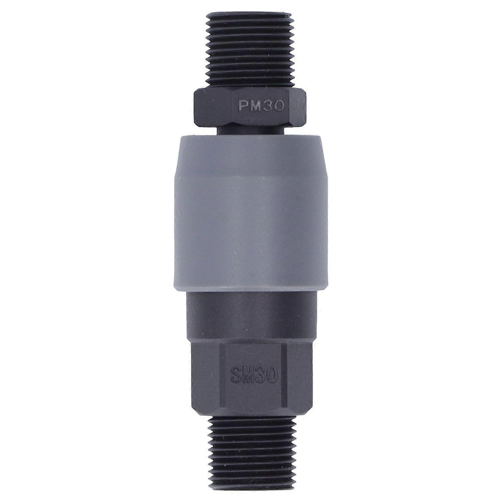 Type C pneumatic quick coupling. Self-locking plastic steel air coupling for PU pipe (SM30+PM30 3/8 in.)