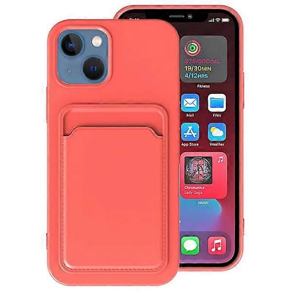 Case with Card Slot - compatible with iPhone 14 APRICOT
