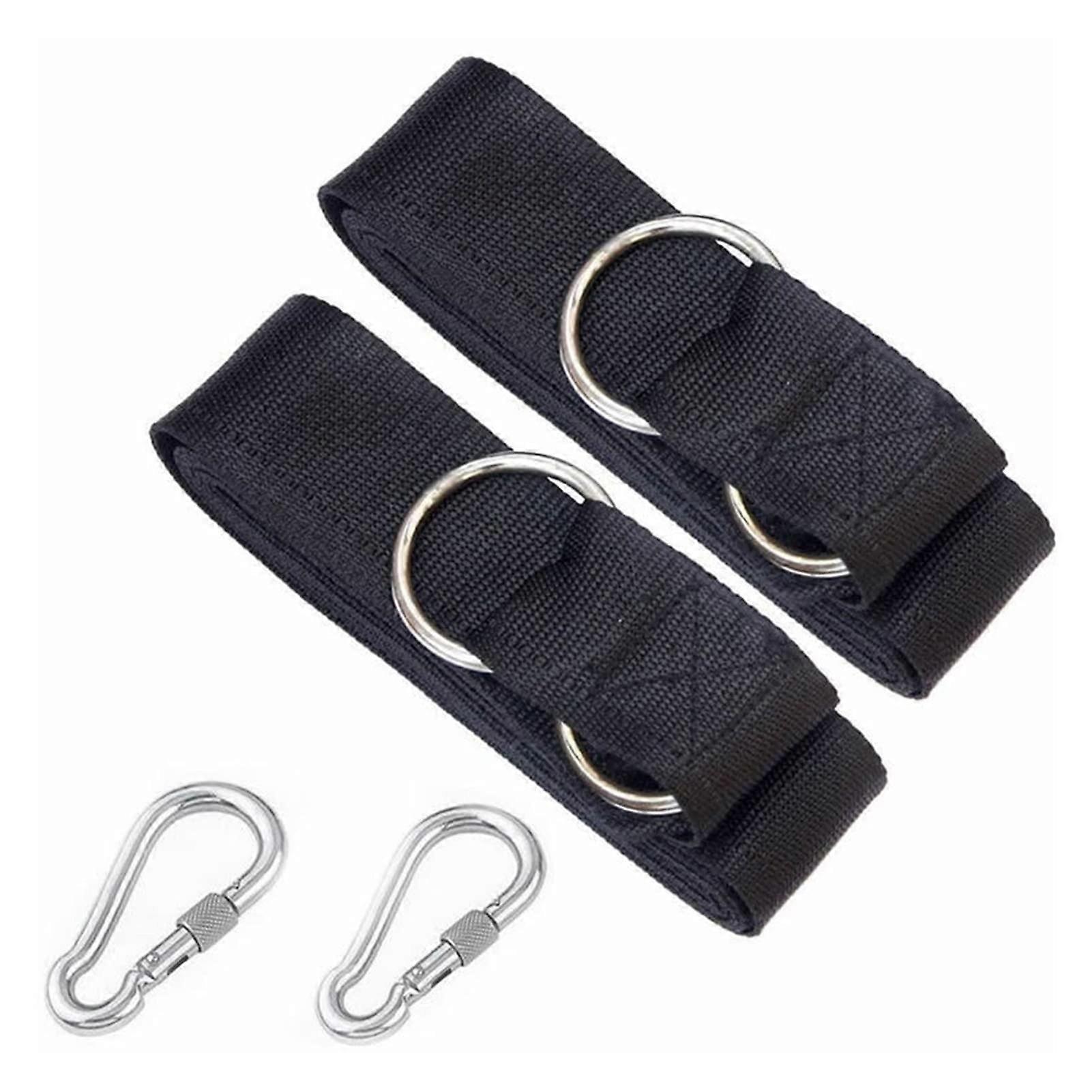 Tree Swing Hanging Straps 200kg Load, Heavy Duty Nylon Extension for Hammock or Punching Bag, 1 Pair 35cm