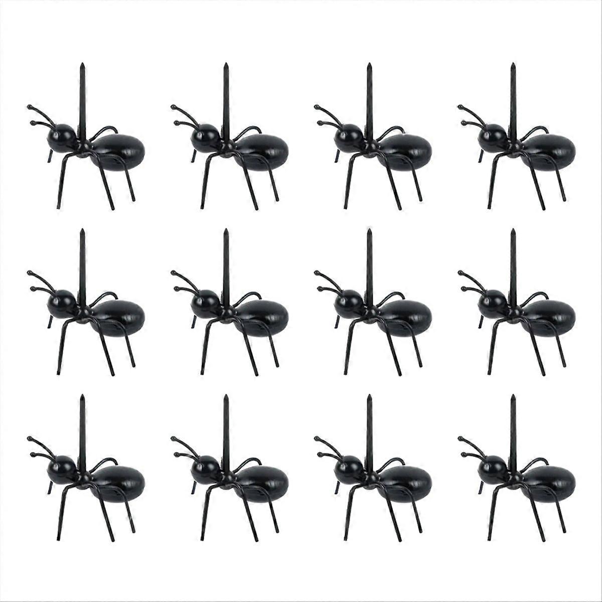 12Pcs Ant Toothpicks Fruit Dessert Fork, for Snack Cake Dessert