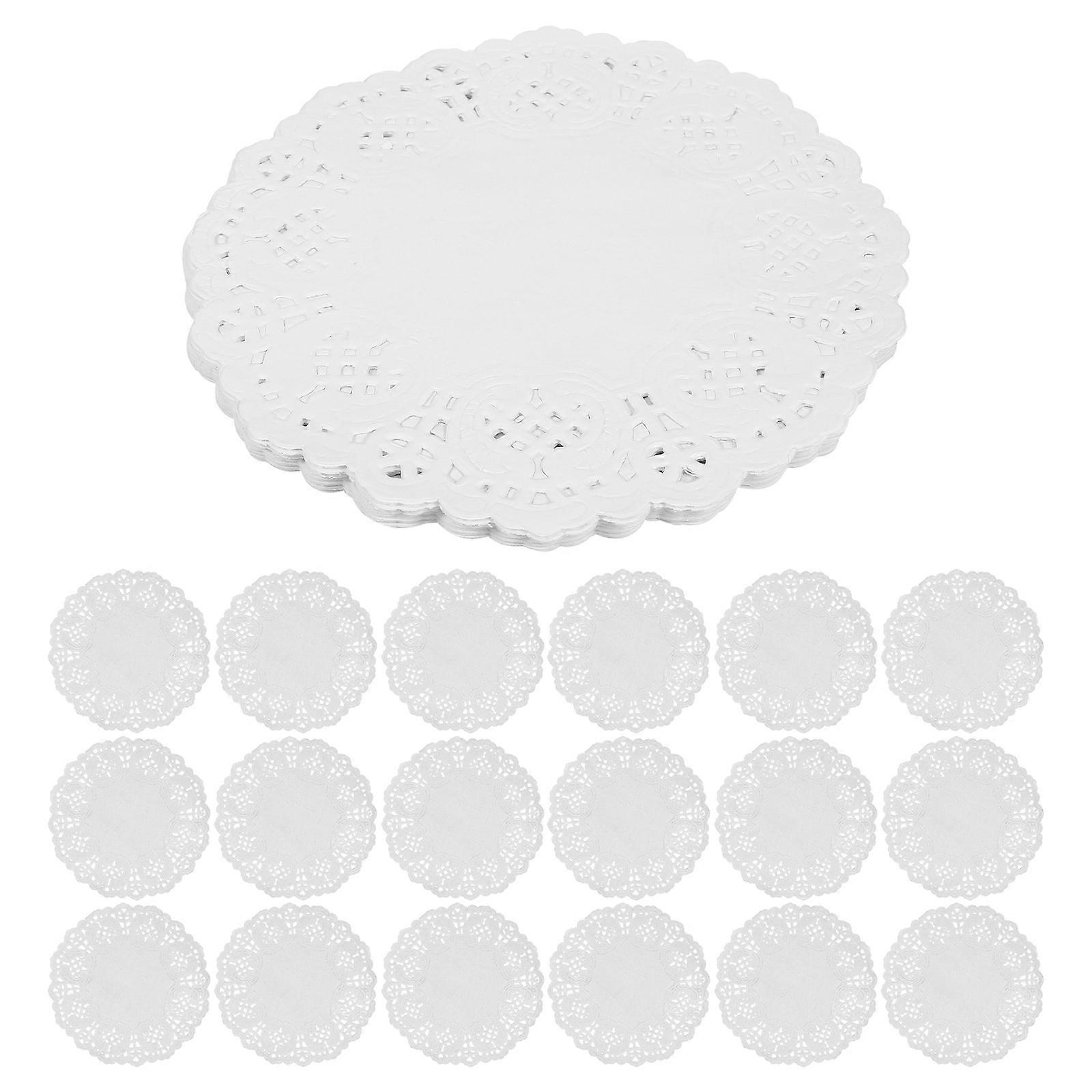White Paper Doilies for Baking Use with 140Pcs Round Fried Food Pads
