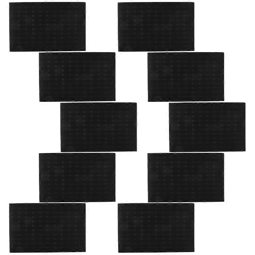 Black Sponge Jewelry Box Inserts for Ring and Earring Display 10Pcs Stackable Pads