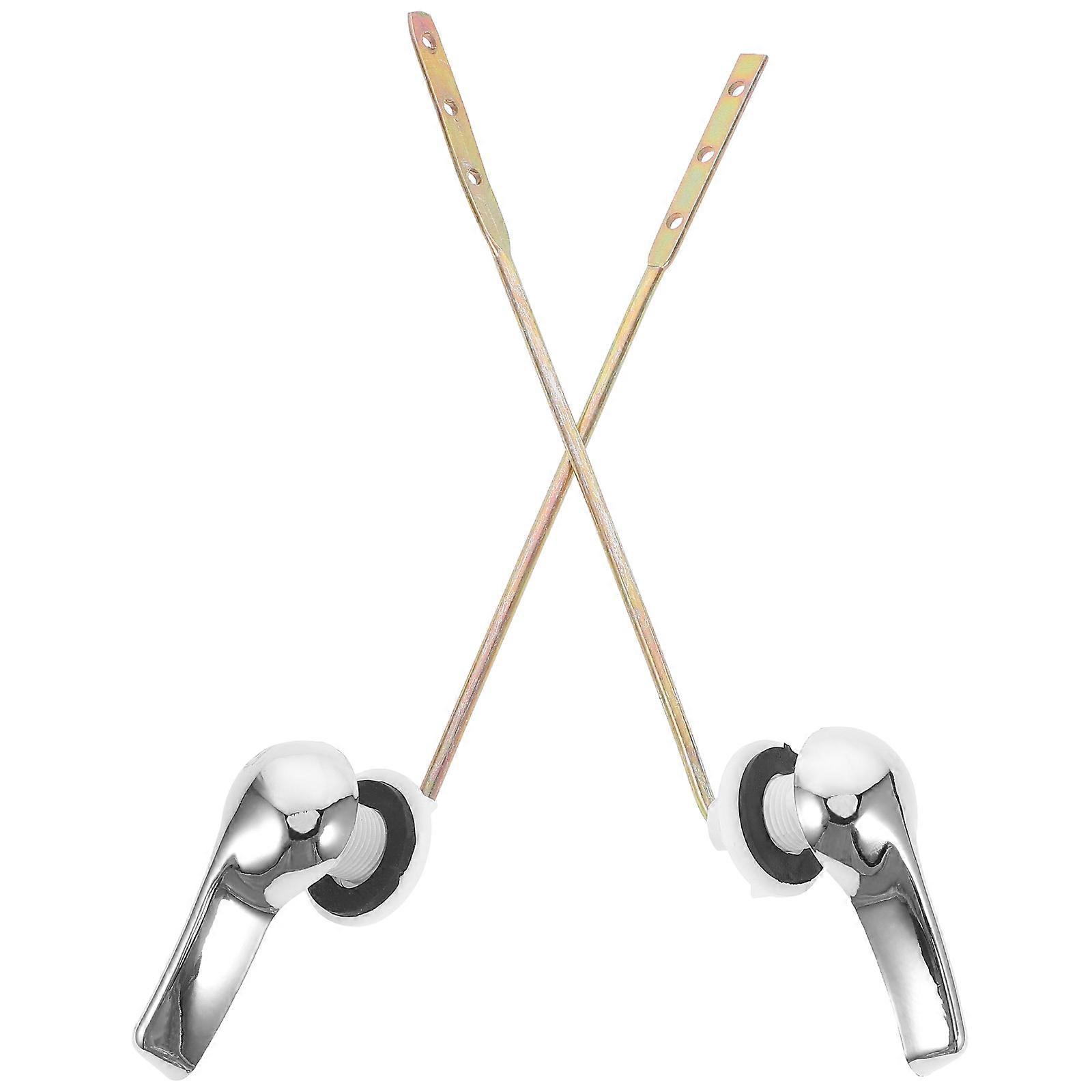 Front Mount Toilet Tank Flush Lever Replacement 2Pcs Handle