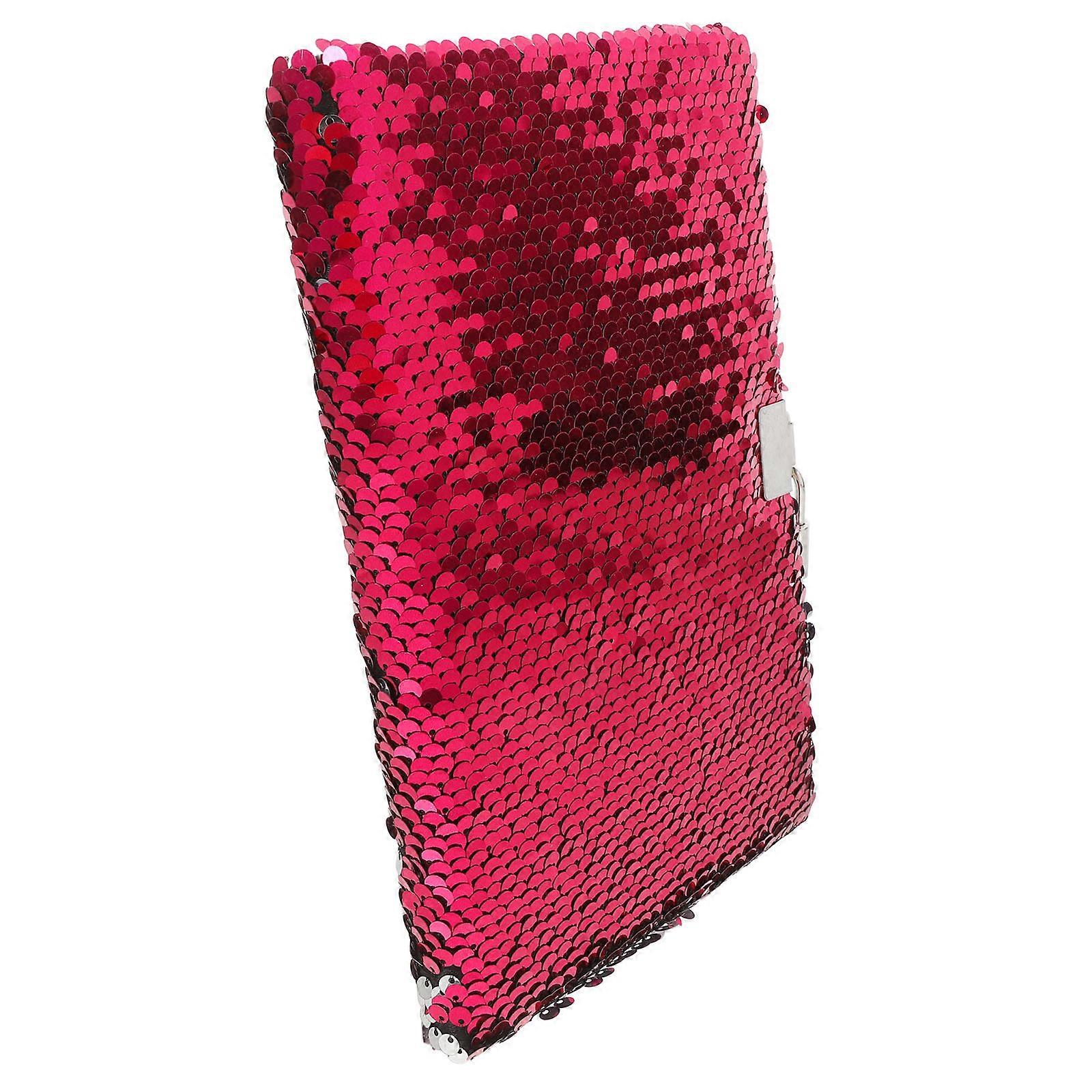 Reversible Sequin Notebook for Kids with Lock Interactive Rosy Journal