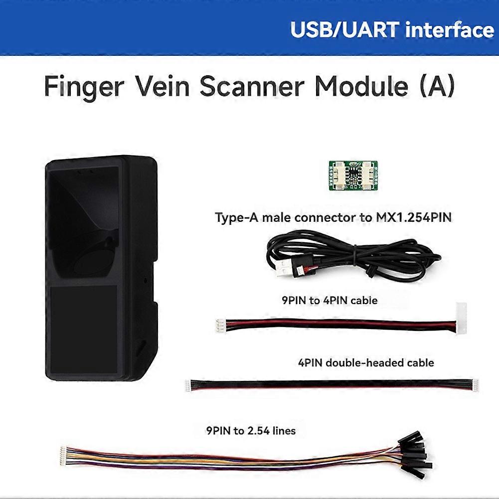 Integrated Thin-Type Finger Vein Scanner Module (A) Cortex Kernel Adaptive USB Free UART Serial Port