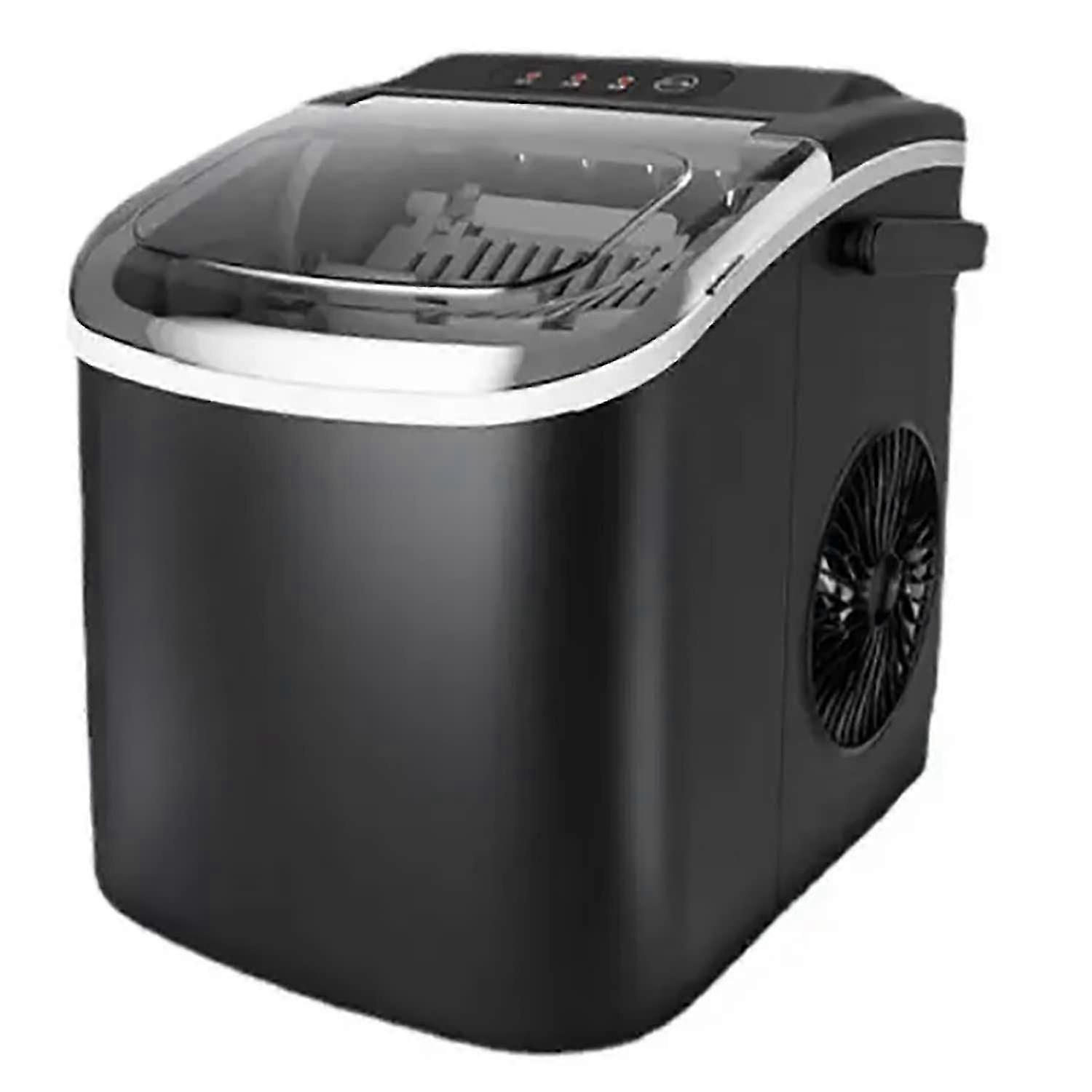 Countertop Ice Makers, Home Ice Cube Maker With Handle Design, 9 Ice Cubes Ready In 6-13 Mins, Auto Self-cleaning, Bass Noise Reduction, One-button Ic