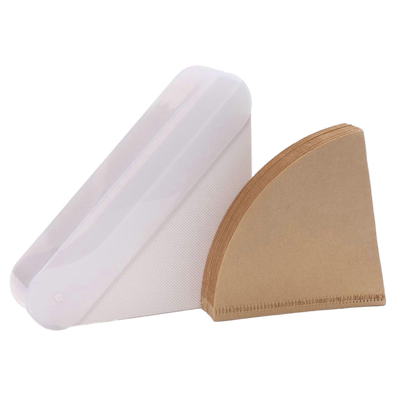 Space Saving Container Filter Paper Organizer Stand Practical Coffee Filtering Papers Holder Convenient Storage Box  White