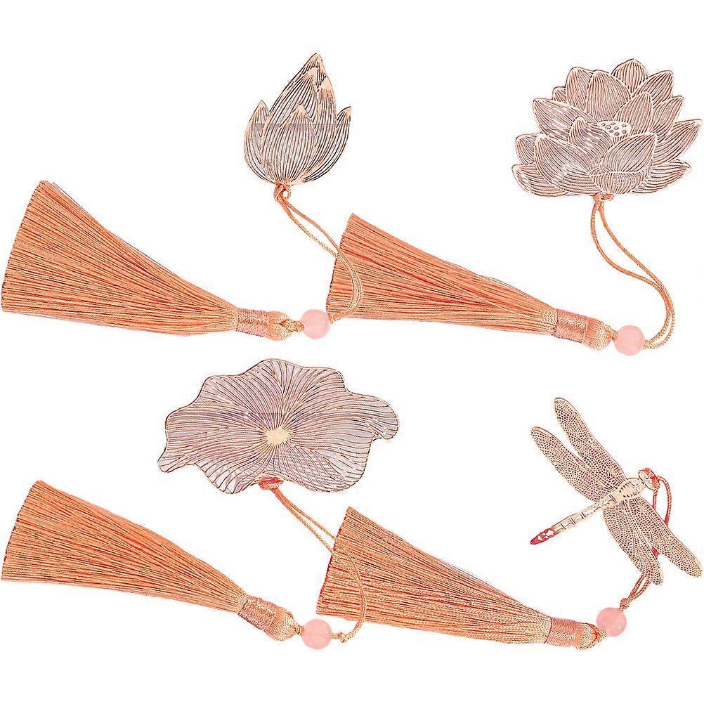 Assorted Color Metal Bookmarks for Decoration 8Pcs Unique Bookmarks