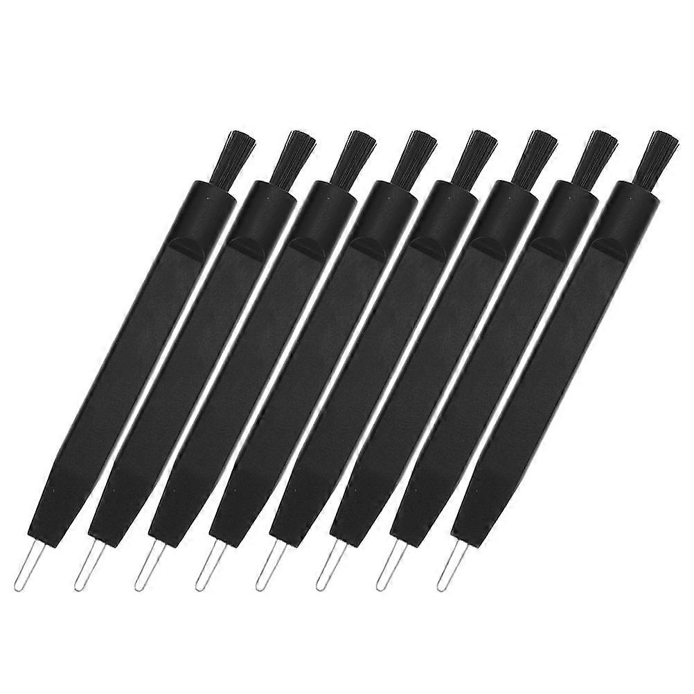 8Pcs Hearing Device Cleaning Brushes with U Shaped Hook for Thorough Cleaning