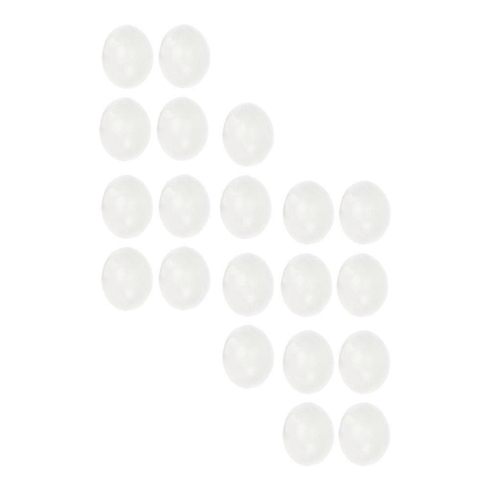 Plastic Fake Eggs Toy for Playing 100Pcs White Decorative Simulation Eggs