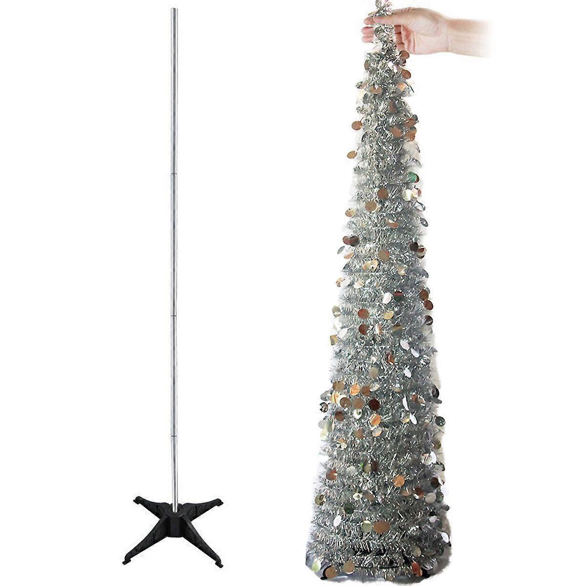 Pet Christmas Tree Foldable Telescopic Christmas Party Decor 1Pcs