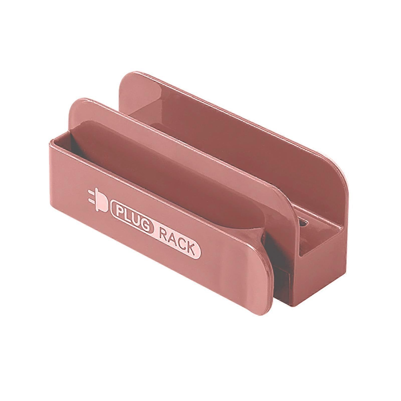 Cailmei Punch Plug Mobile Phone Data Cable Storage Rack Brown